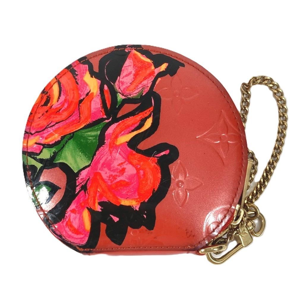 Louis Vuitton M93691 Monogram Vernis Rose Porte Monet Chapeau Coin Case purse