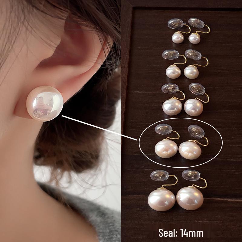 Shi Jia Mantou Lux Pearl Earrings 925 Silver Studs for Women 2024