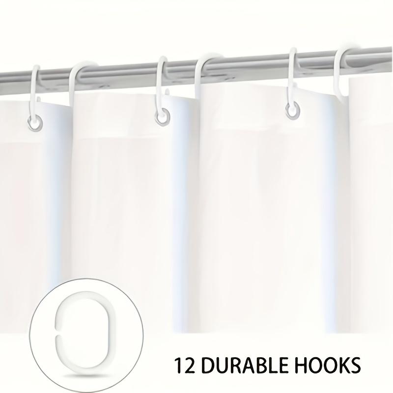 4Pcs Bathroom Shower Curtain Set  Colorful Pebble Pattern Bathroom Curtain With 12 Hooks Non Slip Rugs Toilet Cover Mat Bathroom Partition