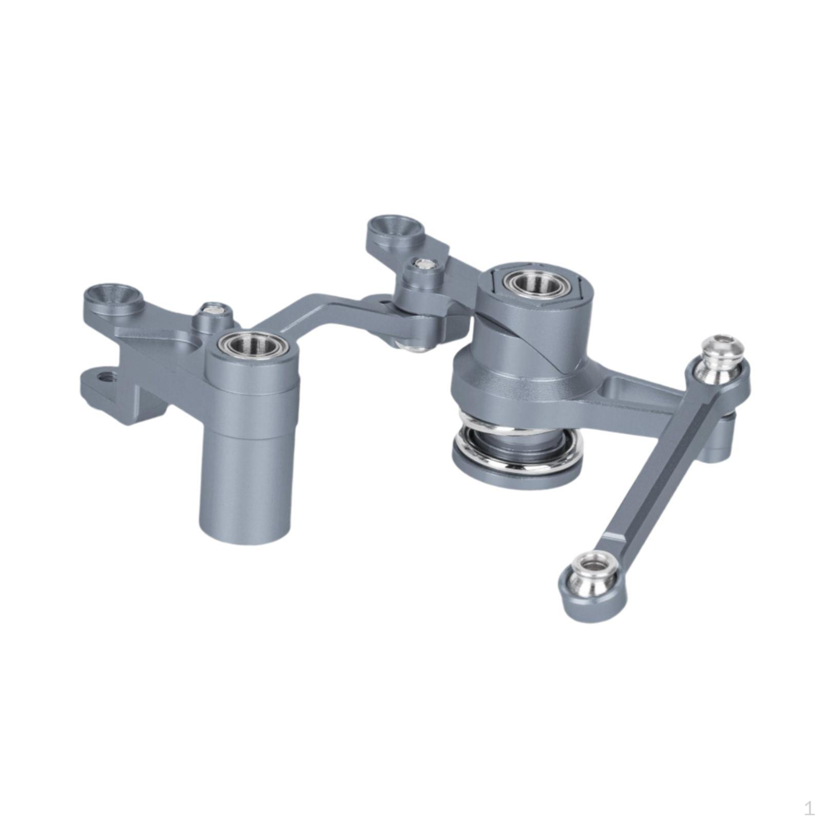 

RC Car Steering Components System Metal Upgrade Accessories for 1/10 argent