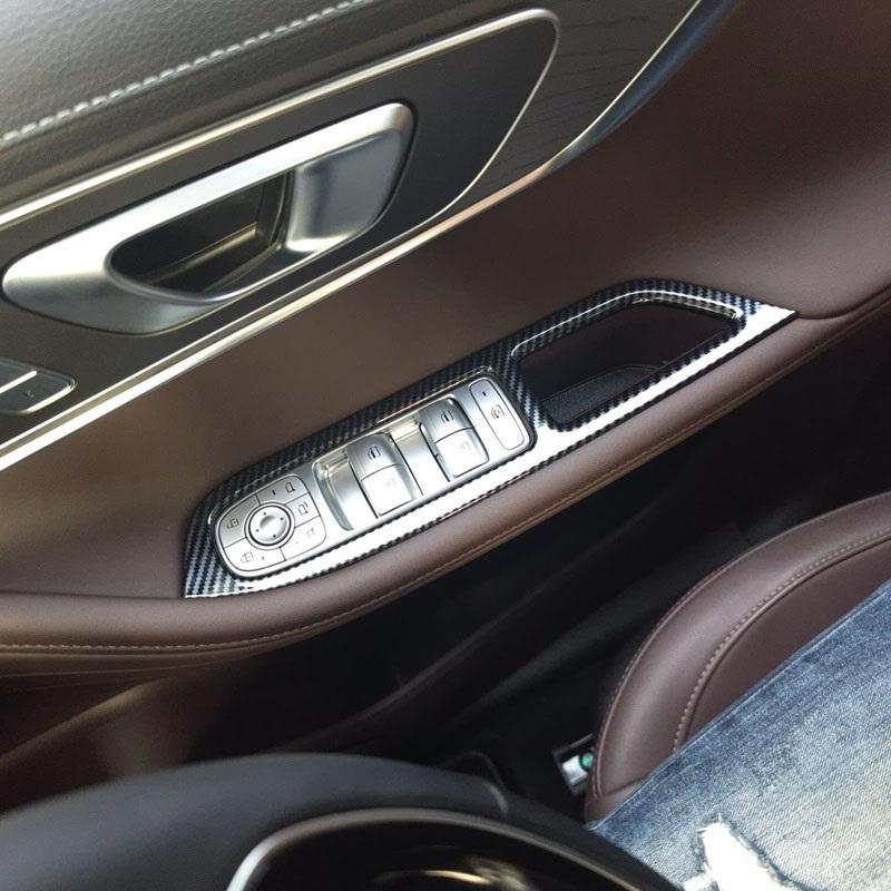 Für Chery Omoda 5 C5 2024 Zubehör ABS Carbon Auto Tür Armlehne Fensterheber Schalter Knopf Panel Abdeckung Zierleiste Aufkleber
