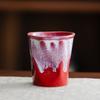 Single cup ceramic cup Kung Fu creative kiln change retro ceramic master cup teacup home business gift tea set