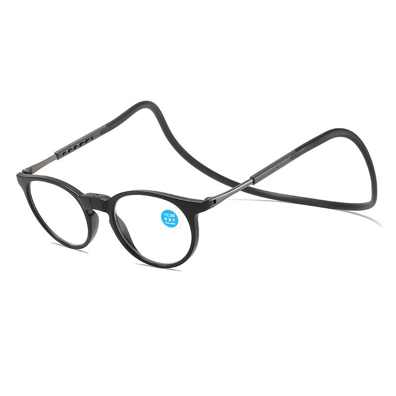 

Neck Magnetic Reading Glasses Telescopic Foldable Portable Elderly Reading High Definition Reading Glasses Anti-Blue Light anti-blue light +100 degrees