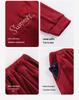 Women's Cozy Red Coral Fleece Homewear - Festive Casual Style for Autumn & Winter