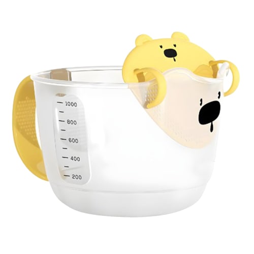 

This heat-resistant measuring cup with handle is perfect for whisking, stirring, and whisking eggs. Perfect for smooth egg dishes, salads, sandwiches,