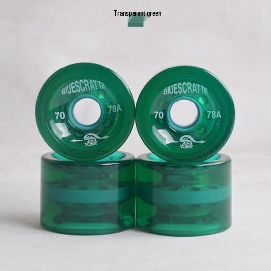 Mehrfarbige 78A High-Rebound Weiche PU-Räder für Street-Cruising - Longboard, Skateboard, Roller