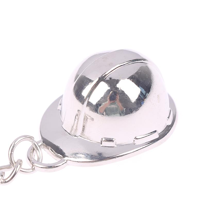 Mini Hard Hat Keychain 3D Helmet Practical Gift Pendant Safety Protection