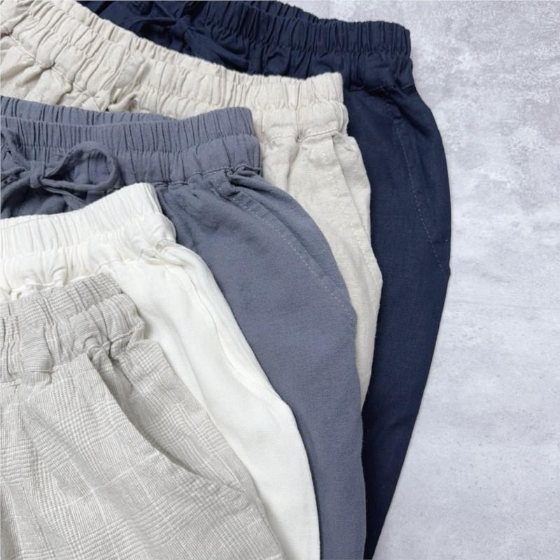 Johnature Summer Comfortable Short Pants For Women Casual Simple Elastic Waist Loose Women Pants