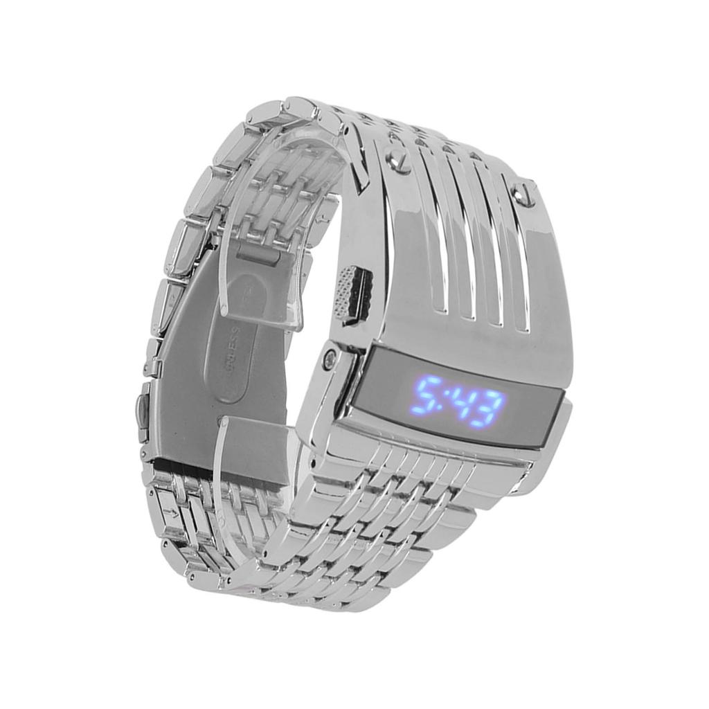 Alloy Watch LED Digital Display Quick Release Fashionable Men Watch for Daily Business