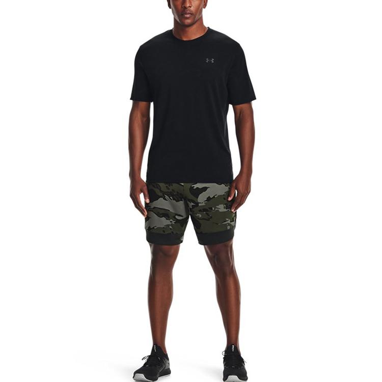 Under Armour Outdoor Training Camouflage Loose Shorts Men Shorts Green 1361508-310