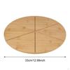 Pizza Cutting Board Bamboo Tray Food Prep Cheese Serving Platter with Grooves for
