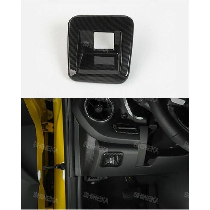 Headlight Control Switch Cover Trim Decor Bezel For Chevrolet Camaro 17+ Carbon