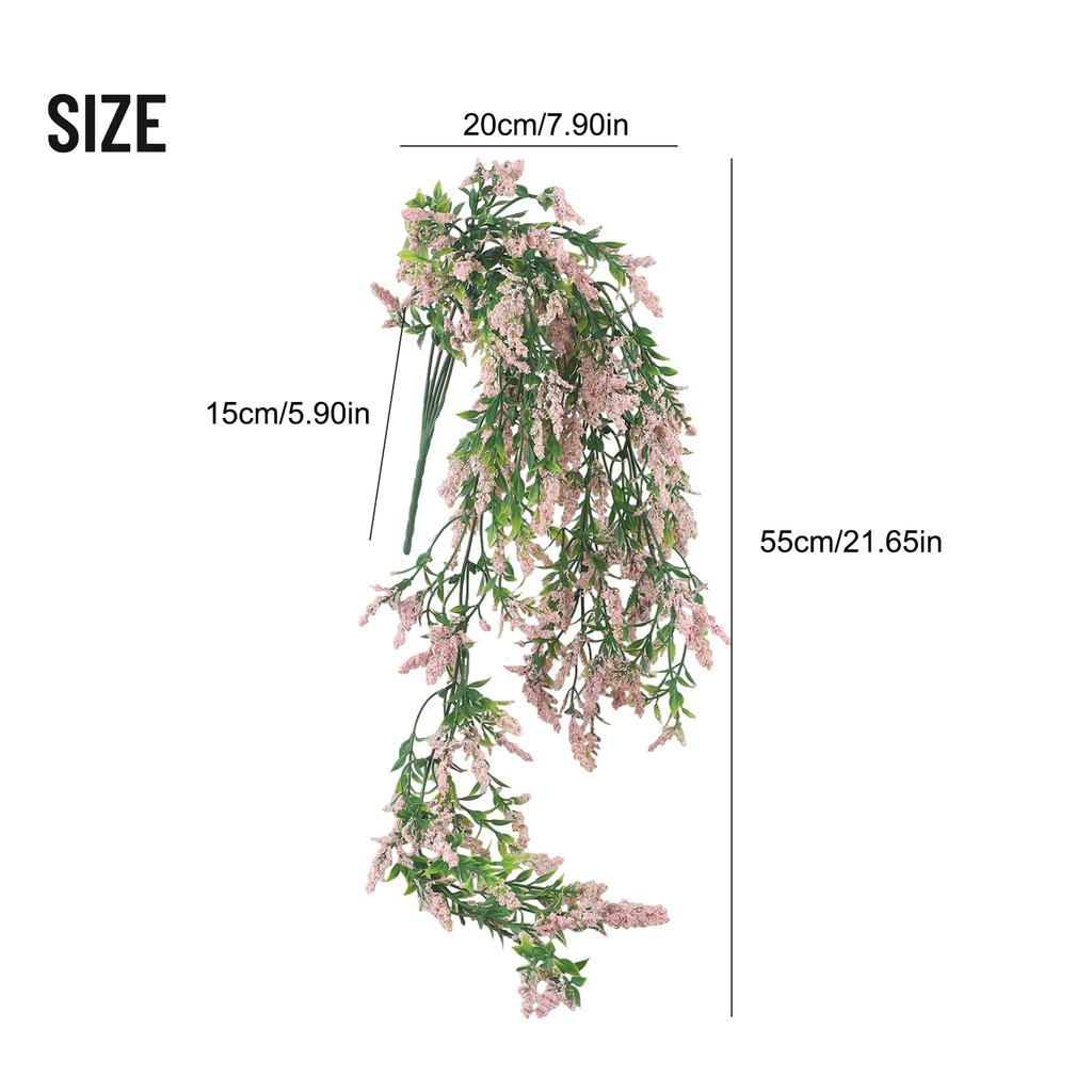 Artificial Fake Flowers Hanging Plants Vine Plant Indoor Outdoor Decor Artificial Orchid Wall Bedroom Wedding Garden Decoration