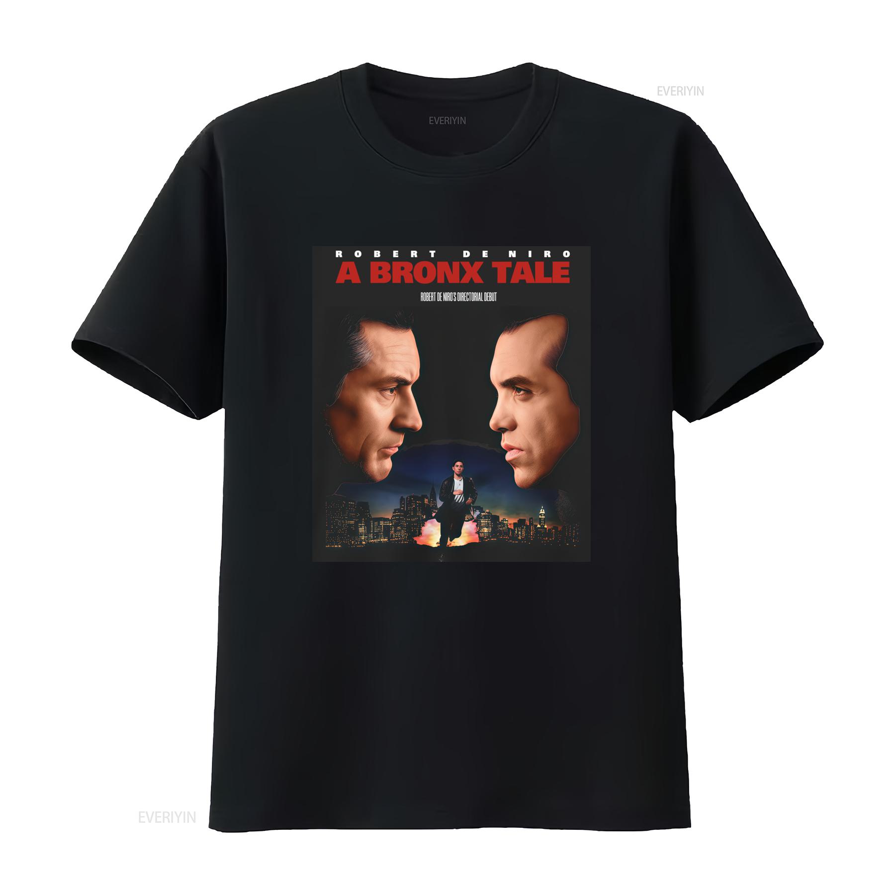 

Robert De Niro A Bronx Tale Movie Inspired Mens Black T Shirt Size S 3XL vintage Washed Slightly Stylish Breathable 4XL