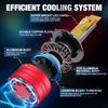 2 Stk H7 Led H4 H1 H11 HB4 HB3 9005 9006 9004 9007 9008 H13 9012 Hir2 Lampe Bil Hovedlys Pærer 60000LM 60W Auto Turbo H3 LED 880 881 5202 CSP Tåkelys