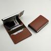 Men Pop-up Wallet RFID Blocking Card Holder Anti-Theft Slim Aluminum Alloy Wallet Pocket Wallet for Cash Credit Cards