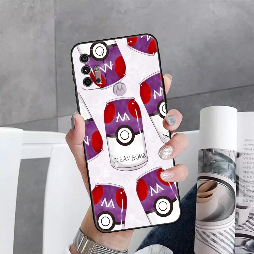 Pouzdro pro Motorola G30 One Fusion Plus G9 Play G60 E30 G8 Power Lite G50 Edge 20 Hyper G200 Kryt na telefon Pokemon Funda Capa