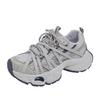 Soft Leather Version~ 4CM Shock-absorbing Thick-soled Mesh Women's Spring and Summer 2025 New Light Sports Couple Dad Shoes