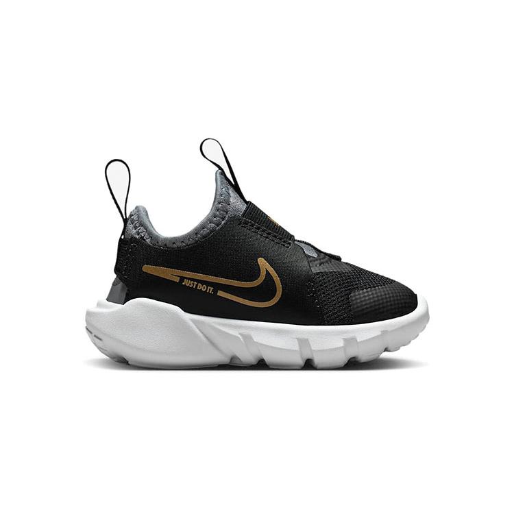 New Nike Flex Runner 2 Anti Slip Wear Resistant Low Top Toddler Shoes Black Infant And Toddler DJ6039-007