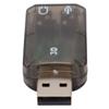 USB Soundkarte Stereo Virtueller 5.1-Kanal Externer Soundadapter mit 3,5-mm Kopfhörer-Mikrofon