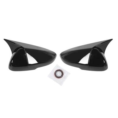 1 Pair Side Mirror Cap Cover Black Scratch Resistant Weather Proof Exterior Rear View Mirror Housing for Accord 2018 To