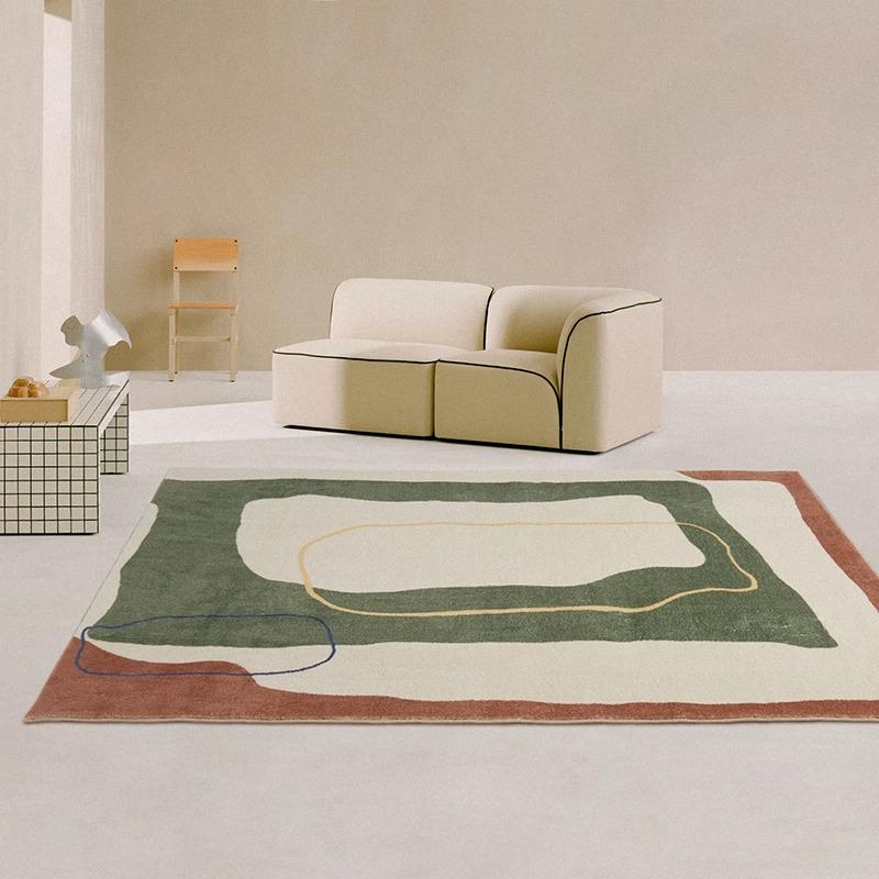 

Modern Style Rugs for Bedroom Thick Washable Study Floor Mat Home Fluffy Soft Rug Large Area Living Room Decoration Plush Carpet 80*120cm