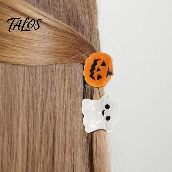 Daily Wear Hair Jewelry Halloween Claw Clip, Cute Headdress, Glitter Acrylic Bat Pumpkin Trendy Accessories for Girls Black Cat Spider Ghost