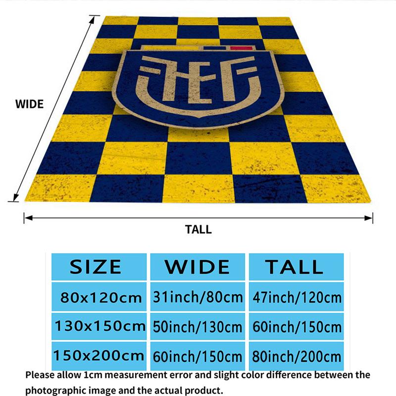 Ecuador Print Flannel Blanket High Quality Warm Comfortable Cover for All Seasons Perfect for Gifts Home Decor