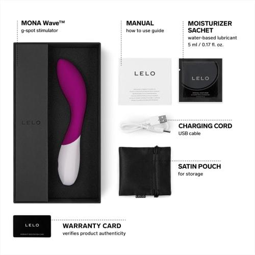 LELO MONA Wave Personal Vibrator - Adult Toy Vibrator for Women 12 Vibration Patterns Wave Motion Vibrator Stimulates the G-spot Adult Toy Vibrator Fo