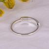 Minimalist Silver Leaf Ring with Cubic Zirconia, Dainty Nature Inspired Band, CZ Stackable Ring, Everyday Jewelry, Gift for Her.