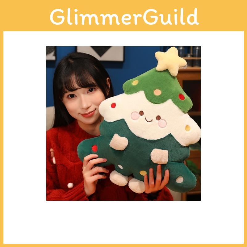 Christmas Tree Man Plush Pillow With Pp Cotton Filling For Holiday Home Decor