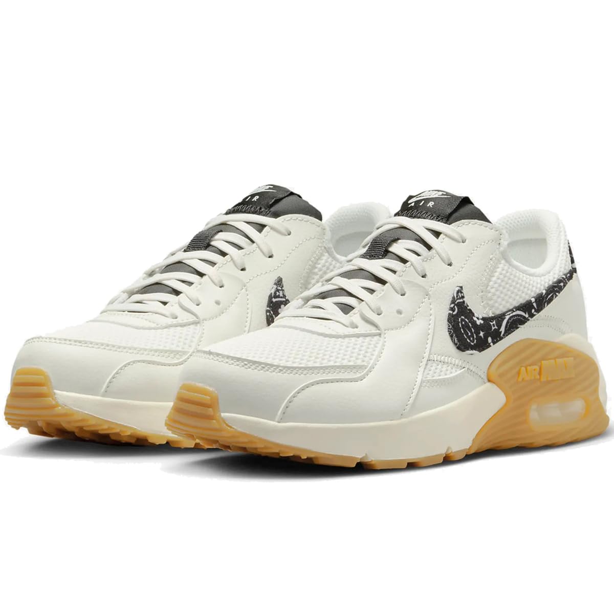 Женские кроссовки NIKE Air Max Excee - Белый/Черный с узором пейсли 23.5см
