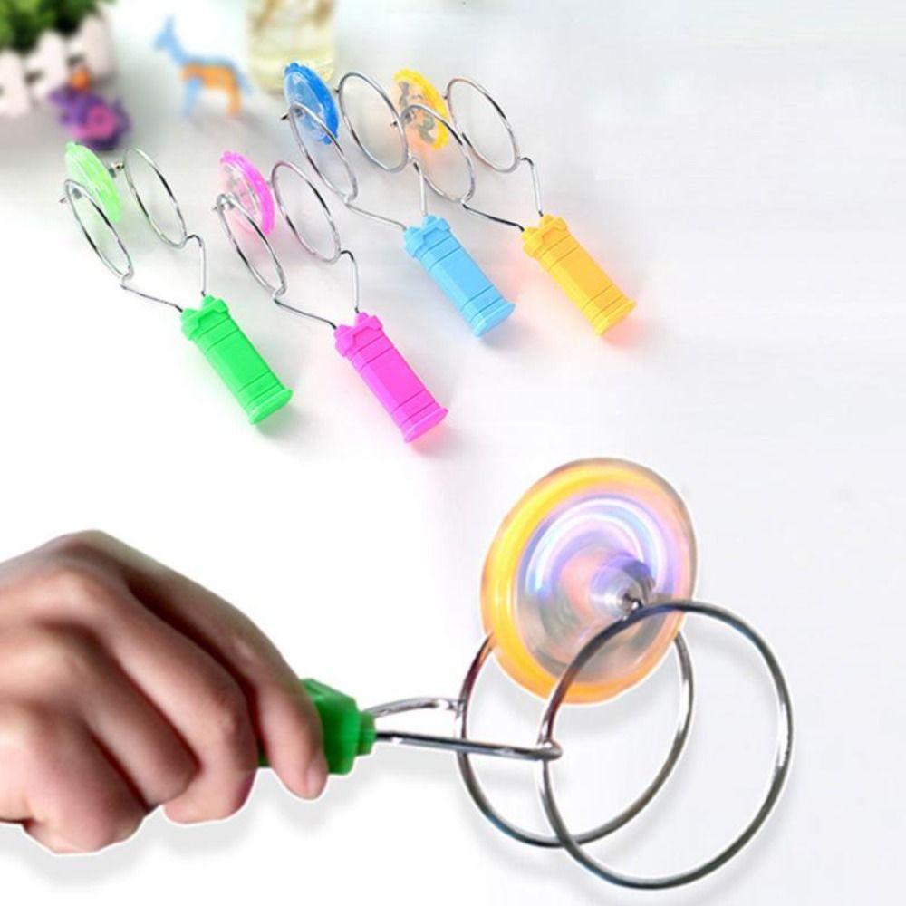 Rotating Luminous Gyroscope Colorful Magnetic Spinning Top Cool Toddler