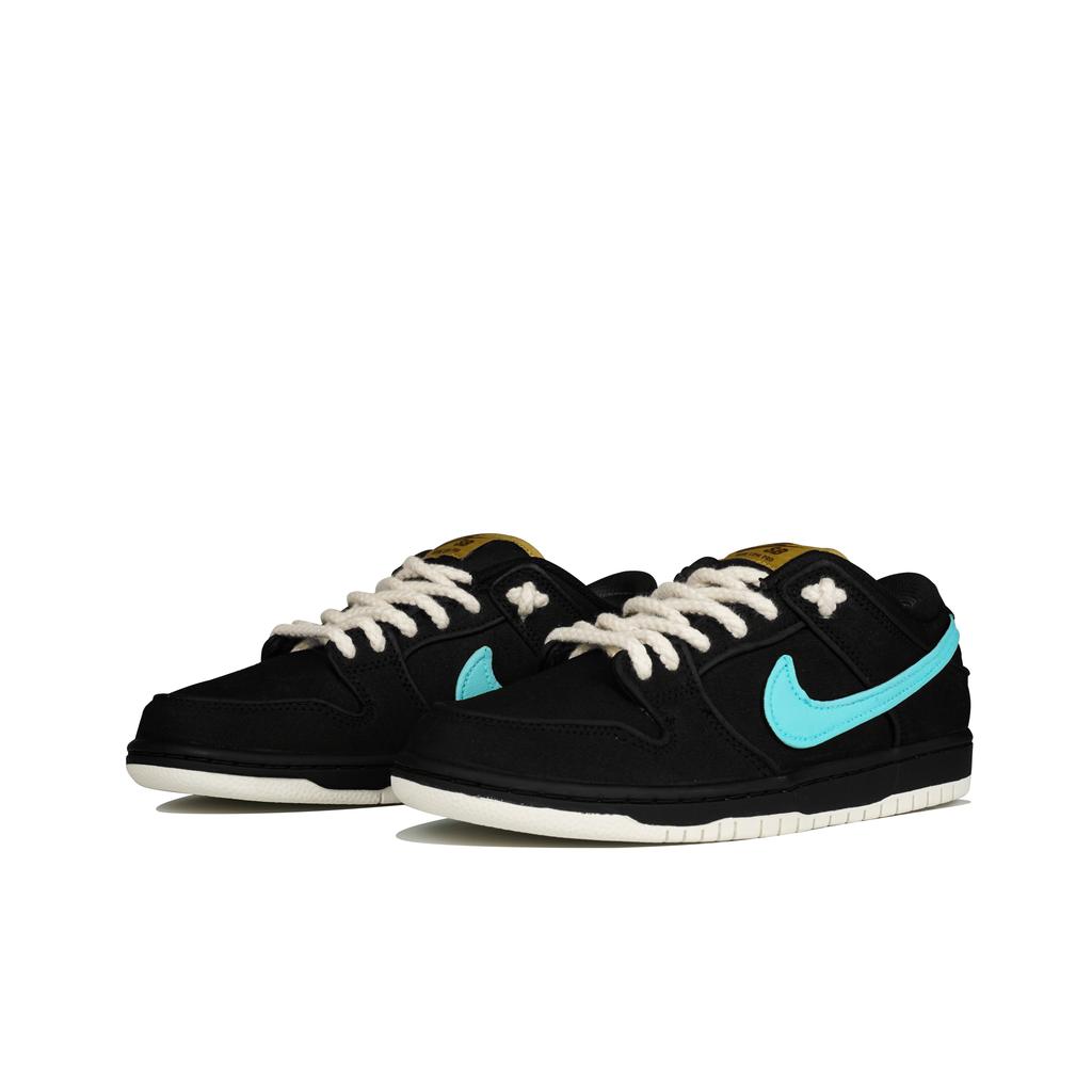 Nike Dunk SB Slip Resistant Abrasion Resistant Low Top Skateboard Shoes Unisex Black Blue FN5880-001(Team-S-BOX)-Random Packaging Bags