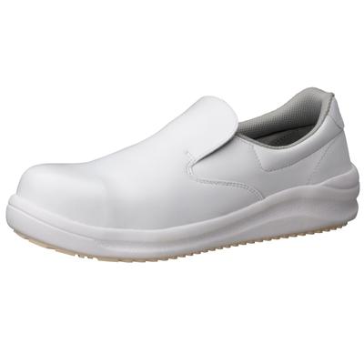 High Grip Super Safety Work Shoes JSAA Certified Boots for Regular Work Wide Toecap NHS600 White Cm [Midori Anzen] Anti-slip 25.5