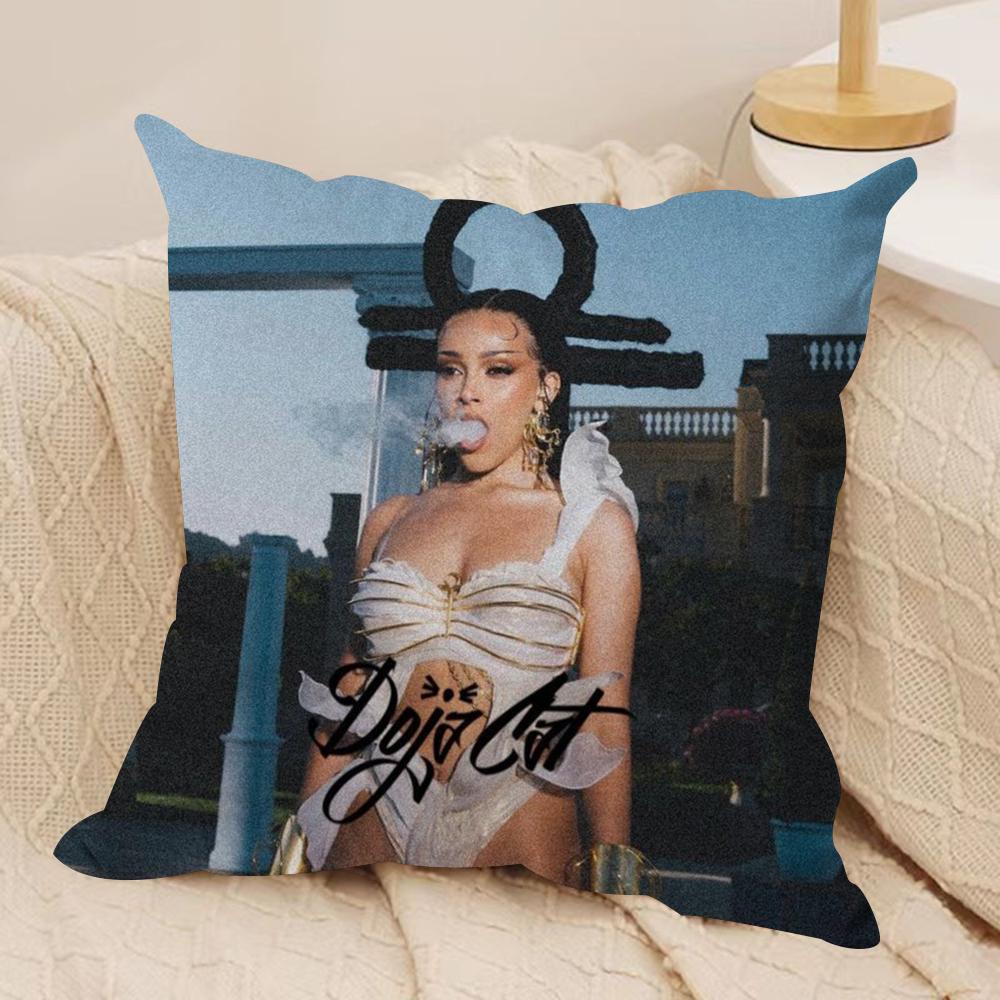Singer DDoja CCat Cushion Cover Silky Short Plush DoubleSided Printed Pillow Case for Sofa All Seasons Home Decor Gift