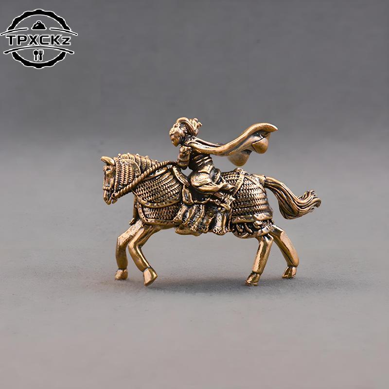 Brass Horse Figurine – Mini Bronze Zodiac Fortune Desktop Decor for Home & Office