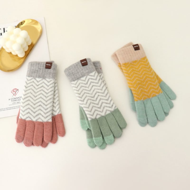 

Перчатки из флиса LALA Fogny Grid mustard