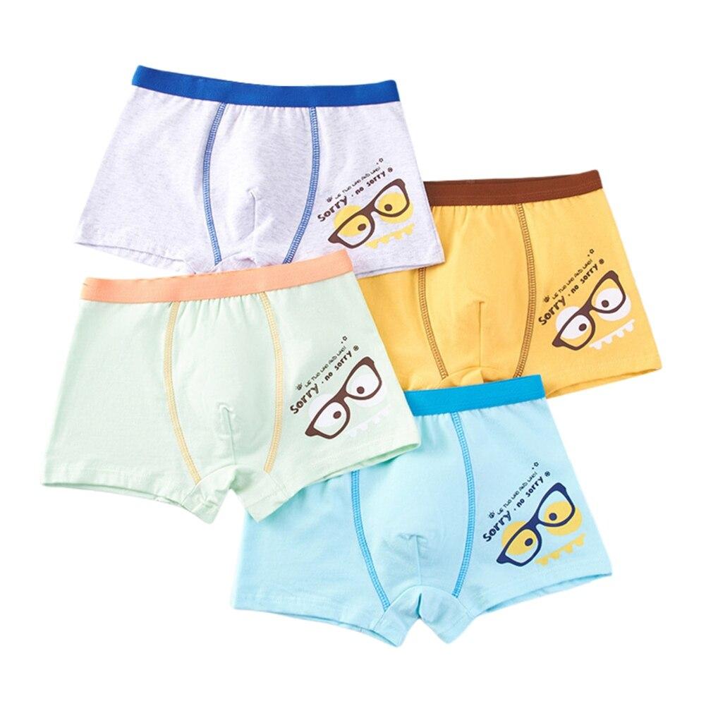 calzoncillos tipo bóxer de algodón con dibujos animados para niños, bragas suaves para niños, calzoncillos de niño