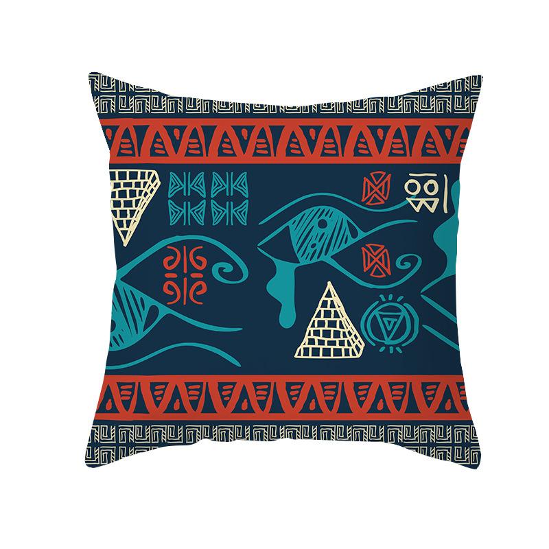 Geometric Pillow Abstract Stripe Cushion Cover Ethnic Style Office Sofa Pillowcase Home Decor Pillowcase