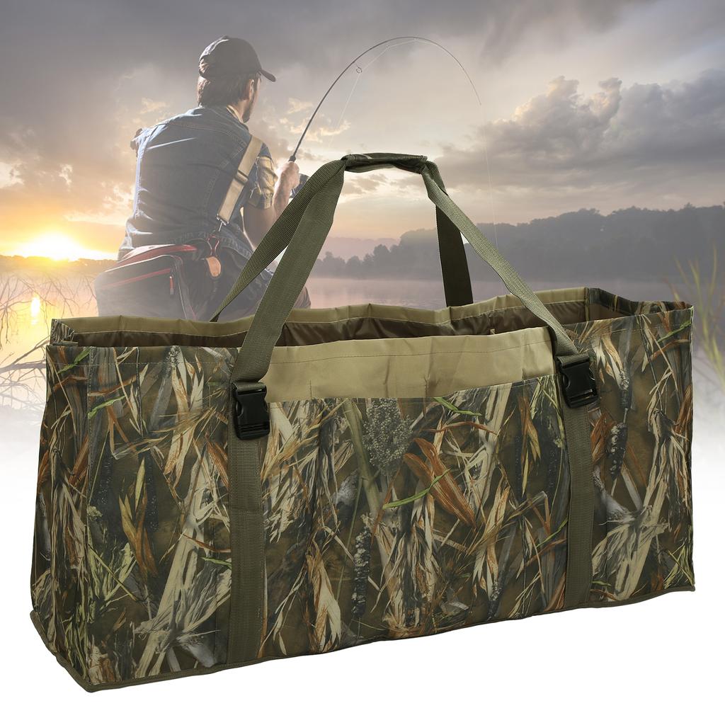 600D Oxford Cloth Decoy Bag with 12 Slot Camouflage for Outdoor Hunting Accessories
