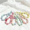 Dopamine Girly Flower Bow Beaded Phone Chain & Lip Gloss Holder Keychain