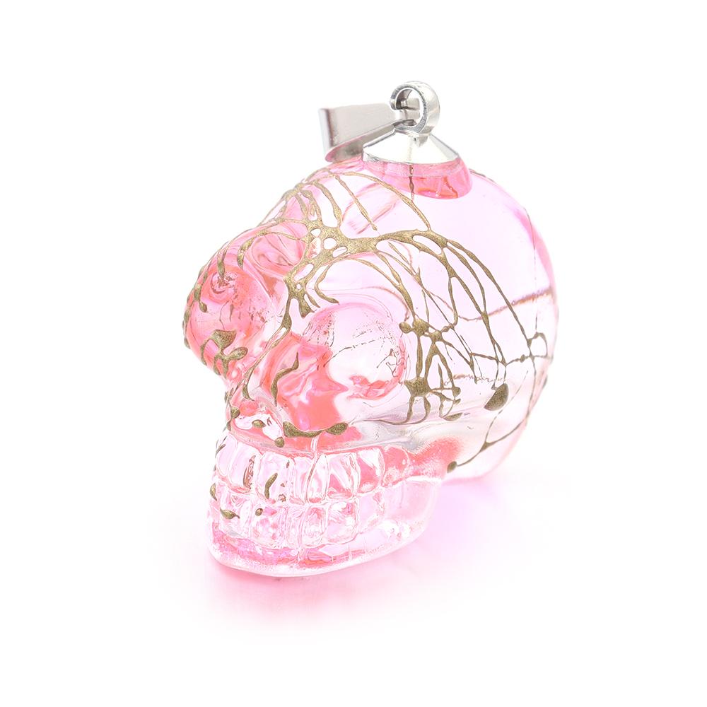 2025 New Punk Skull Pendants Lampwork Charm Pendants for Jewelry Making Skeleton Pendant DIY Necklace Christmas Gift Wholesale