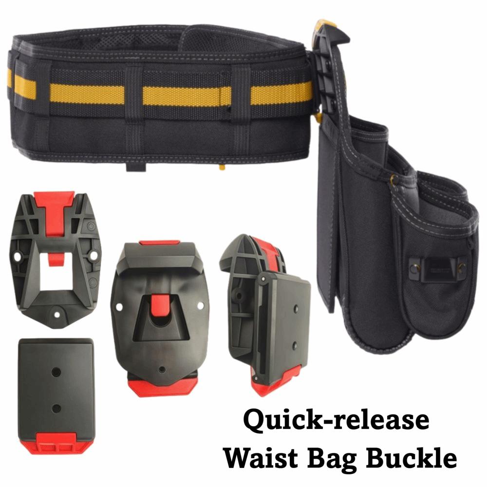 High Quality Sturdy ABS Waist Buckle Durable Quick Attach Waist Bag Clip Replacement Compatible Tool Belt Professional Use