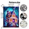 Halloween haunted house pearl painting art full pearl handmade diy home decorations