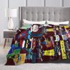 Pete The Cat I Love My White Shoes Cool Soft Blanket Plush Bedding Throws Aesthetic Couch Chair Flannel Bedspread Sofa Bed Cover