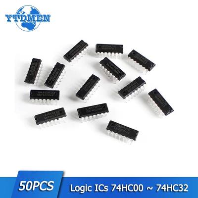 50PCS Integrierte Schaltung Logik IC SN74HC00N SN74HC02N SN74HC04N SN74HC08N SN74HC32N DIP-14 74HC00 74HC02 74HC04 74HC08 74HC32