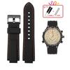 Dla mężczyzn Timex E-tide Compass T2N720 T2N721 TW2T76300 wodoodporny miękki pasek do zegarka z gumy silikonowej pasek z narzędziami Piny śrubowe