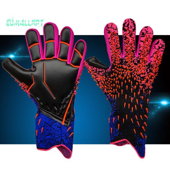 1 Pair Soccer Goalie Gloves Wear-resistant Impact Resistant Non-slip Texture Breathable Strong Grip Goalkeeper Gloves Goalie Gloves Sports Supplies