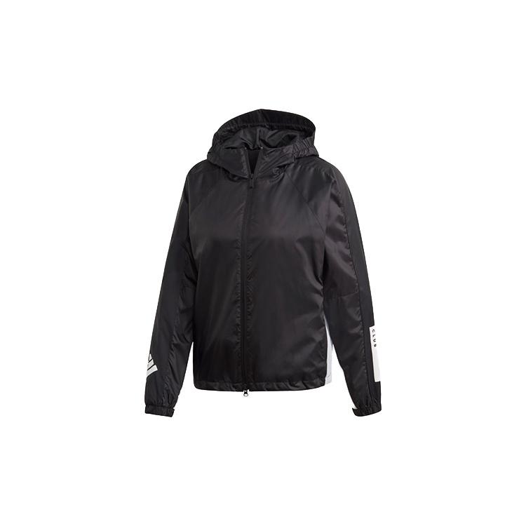 (WMNS) adidas W.N.D. Letter Logo Applique Sports Hooded Jacket Black Women s FL1850 S